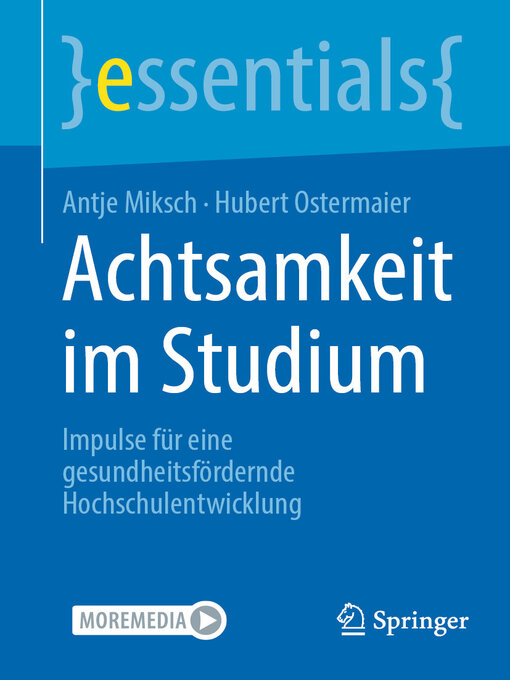 Title details for Achtsamkeit im Studium by Antje Miksch - Available